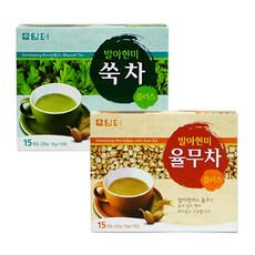 DD 담터 발아현미차 15포 1BOX 225g 쑥차 율무차