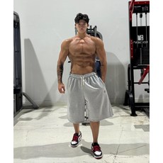 BARBELL 벨WRKS 패치자수 버뮤다팬츠