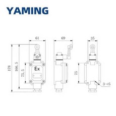 LX5 B 방폭 리미트 스위치 핸들 제어 로터리 전기 장비 IIBT6 220 V 5A