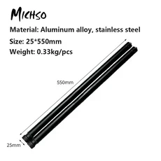 미치소 블랙 텔레스코픽 테이블 다리 야외 캠핑 IGT 스테인리스 스틸 휴대용 이동식 주방 액세서리, 03 55cm black fixed leg