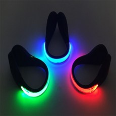 노코필수품 LED 슈즈 밴드 야간러닝 1P 야간라이딩led밴드, 레드