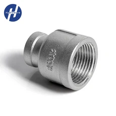 304 스테인레스 스틸 BSP 나사 파이프 피팅 1/8''-2'' 엘보 45/90도 티 4방향 리듀서 남성/여성 어댑터 커, 23 11l2 to 3l4 Inch, 01 1pcs