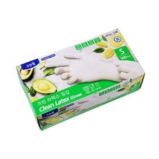 크린랩 라텍스장갑 요리 셰프 100매 중, 아이보리, 1개