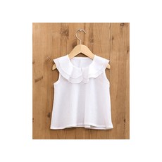 패션스타트 패턴인 P1086 아동 이중칼라 러플 블라우스 셔츠 옷 패턴 도안 옷본 아동복, 1개, 혼합