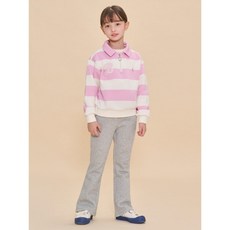 빈폴 키즈 BI4X41G01Y 여아 빅 스트라이프 스웨트 세트 라이트 핑크 893581