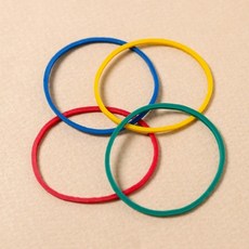 컬러풀 고무줄 200개입 초록고무줄 칼라고무줄 분리 분류 파랑고무줄 묶음
