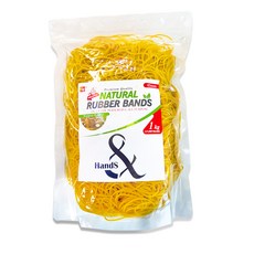 핸즈 대용량 미용실 노란 고무줄 1kg, 3500개