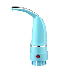 美能迪電動抽水器 純凈水自動上水器 有線桶裝水抽水器, 插電使用  藍色, 1個
