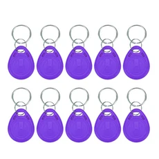 10pcs em4305 t5577 RFID 125khz 키 Keyfobs 복사 재기록 가능 쓰기 재작성 태그 근접 토큰 링 rfid cloner