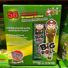 타오케노이 빅롤 김 스낵 3g x 56 flo3+1tFt, 1