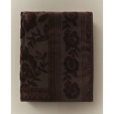 자라홈 브랜드관 자카드 벨루어 목욕 타월 45544013717, 페이스 타월 / 50 x 90 cm, 초콜릿 브라운