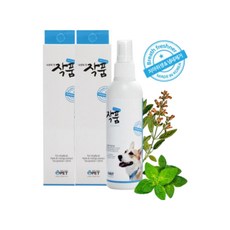 작품 강아지 고양이 구강 냄세제거 스프레이, 2개, 120ml