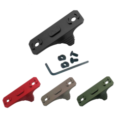 M-Lok 핸드스톱 하프그립 포어그립 포워드그립 메탈 샤크핀, 1개, 카키