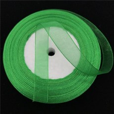 야드 리본 수제 활 공예 웨딩 크리스마스 장식 카드 선물 포장, 1개, 1. Green