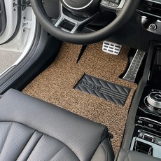 가온 코일매트 카매트 발매트 차량용 바닥 발판 전차종, 운전석만, 브라운