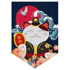 다찌노렌 주방 가림막 북유럽 바란스 커튼 패브릭 F