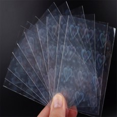 이유짱투 투명 포토 슬리브 61x88mm 보드게임카드보호필름, 홀로그램