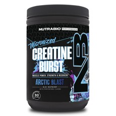 Nutrabio 微粉化一水肌酸補充粉 Blue Raspberry Flavor, 1罐, 399g