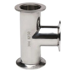 진공 클램프 티 SUS304 스테인리스 위생 파이프 피팅 맥주 양조 일기 제품 3 웨이 어댑터 KF10 KF16 KF25 KF40 KF50, Tee, 1개