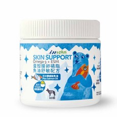 IN PLUS 升級成分 狗狗營養品, 1個, 蛋殼膜卵磷脂(魚油舒敏配方),60顆/罐, 皮膚, 60顆