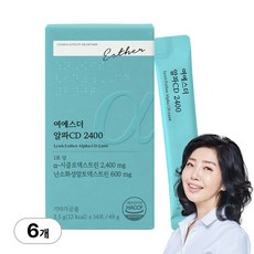 [본사직영] 여에스더 알파CD 2400 국민영양 프로젝트, 6박스, 14회분