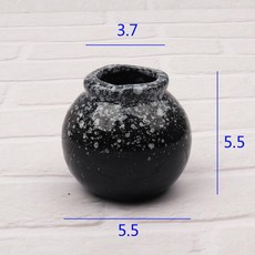 횟집 도자기 미니 스시 인테리어 종지 그릇 드라이아이스, 그레이 둥근 입구 별, 기본 구성품, 1개