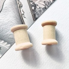 헤세드 (4p) 미니 원목 나무실패 우드보빈 소품 3종, 1.8cm, 4개