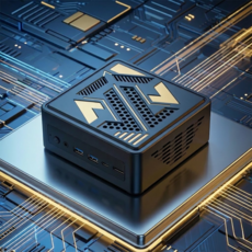 TOPE 迷你電腦 AMD Ryzen™ 9 8945HS 32G RAM 1T SSD Win11專業版 WiFi6E 藍牙5.3, 黑金鷹, 準系統(不含記憶體+硬碟+Windows), 0GB, 0GB, Windows 11 專業版