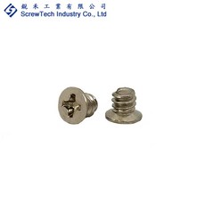 【銳禾】工廠直營 #6-32x4mm 沉頭/皿頭 十字槽 英制機械牙 鍍鎳 100入 特殊螺絲 FAI0600401A, 1個