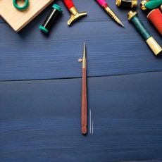 프랑스식 탬버 크로셰 바늘 자수 키트 나무 손잡이 바느질 비즈 공예 도구 스팽글 공예용, 1개