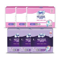 바디피트 볼록맞춤 대형 16Px3+오버나이트 12Px3 쏘피, 1개