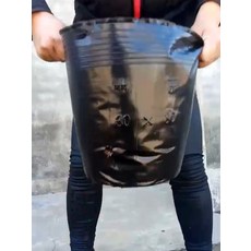 대형 비닐 화분 봉지 6 6.5x6.5(구경 포트 일회용 6) 원형 모종 컵 높이 500개 검정