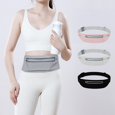 핏트리 경량 방수 러닝벨트, 그레이, 1개