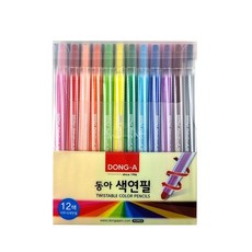디어반 샤프식색연필 12색 돌리는색연필