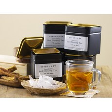 홍삼천하 감성 홍삼차 더 딥 블랙 신제품 로스팅차 1.5g 20p 캔케이스, 케이스 없이 티백만 보내주세요