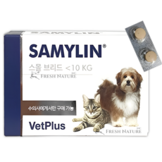 벳플러스 새밀린 스몰 브리드 강아지 고양이 간 영양제, 30정, 어덜트, 1개