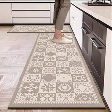 DAMUL 규조토 주방매트+발매트 (2종) 미끄럼방지 빨아쓰는 부드러운 매트, DBS-5703
