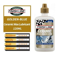 자전거 체인 세라믹 왁스 습식 포크 플라이휠 기어 도로 윤활유, Golden-Blue 120ml, 1개