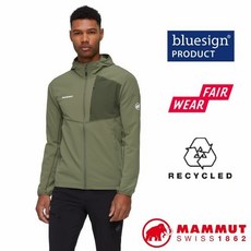 【MAMMUT 長毛象】送》男 防風透氣連帽外套 Madris Light 登山中層夾克 風衣 03842