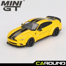 미니지티(1077) 1:64 LB-WORKS 포드 머스탱 - 트리플 옐로우, 1077, 1개