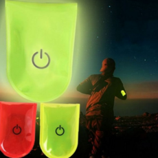 자전거 안전등 클립형 라이딩 휴대용 야간 자전거 클립 깜빡이 반사 후미등 산책 활동 캠핑 방수, 02LED안전클립-형광