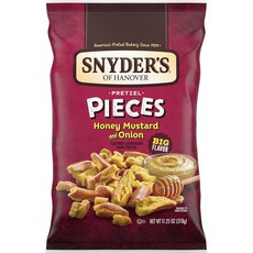 [미국직배]Snyder's of Hanover Pretzel Pieces 허니머스터드&어니언맛 프레첼, 1개