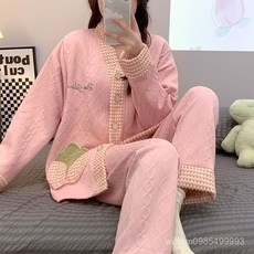 孕婦月子服春秋款夾層產後哺乳衣可外穿秋冬款寬鬆家居服套裝，柔軟舒適親膚透氣
