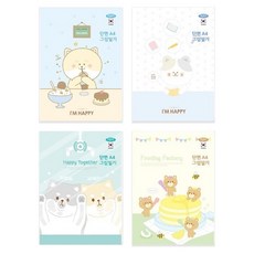DPK 단면 그림일기 A4 공책 210*297mm/20매/100g - 권 (1개입) 그림일기장 초등노트