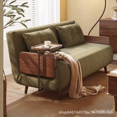 沙發床折疊兩用現代簡約科技布沙發小戶型客廳多功能抽拉式伸縮床, 1.2m（磨砂布）升級乳膠坐墊,高檔沙發床, 1個