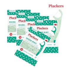 플랙커스 마이크로 민트 치실, 8cm, 75개입, 5개