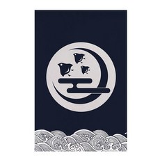 머스코 일식 주방 문앞 삼각 깃발 커튼 식당 바 테이블 후면