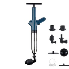 건샷 공기 고압 압축 뚫어뻥 5세대, 블루