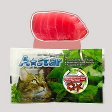 GuoShi寵物 A star貓專用星星型薄荷潔牙骨 貓咪零食, 1個, 貓用薄荷潔牙骨【鮪魚】,單包