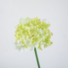 水彩迷你小繡球 仿真花飾 居家裝飾擺設, 1個, 綠色 / 單枝